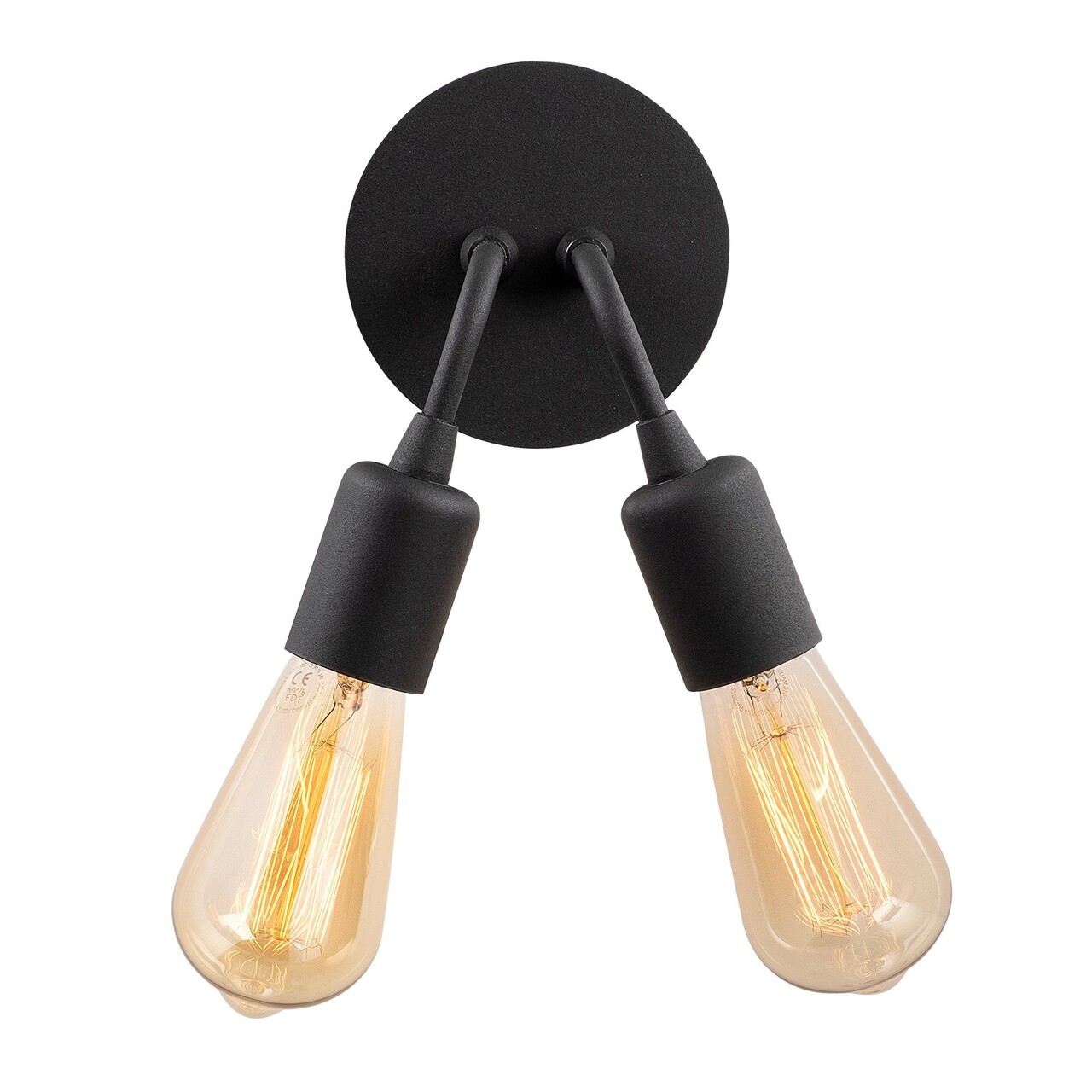 Aplica de perete, Harput - N-1328, Alby, 14 x 20 cm, 2 x E27, 40W, negru - imagine 6